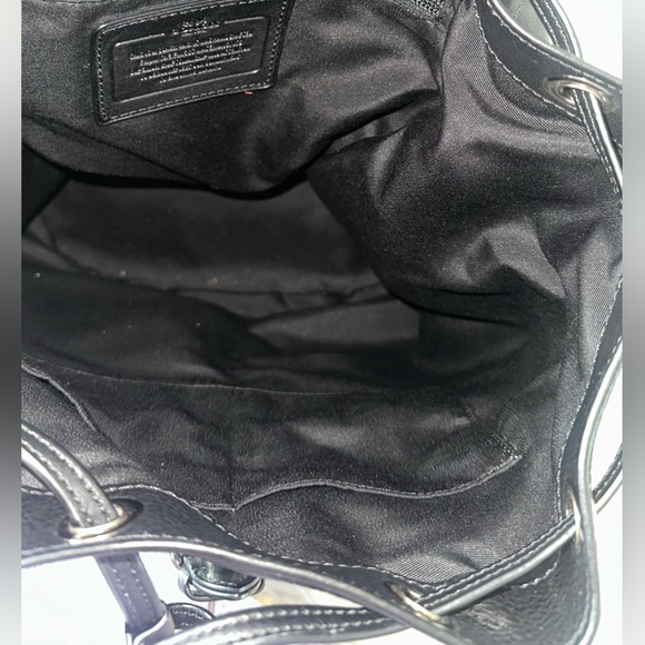 Coach Black Leather Men's Backpack - Picture 8 of 8